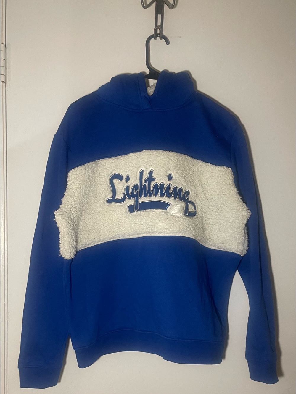 90a NHL Tampa Bay Lightning Women’s Hoodie Blue/White Women Size L